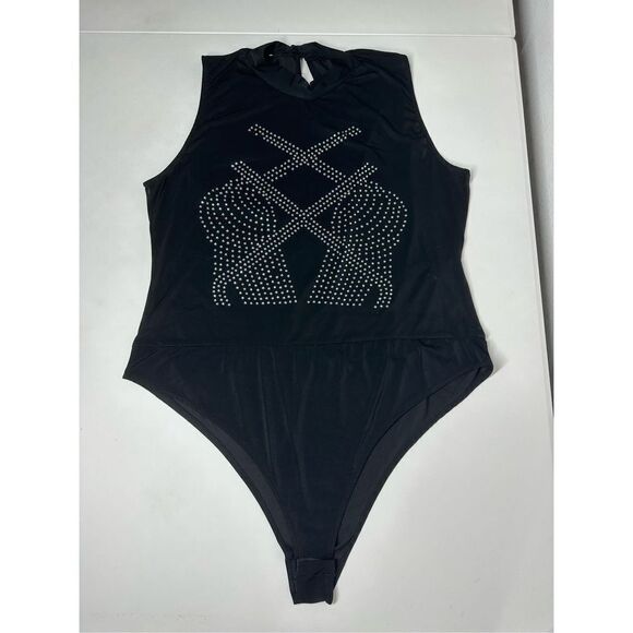 Love Nation Tops - Love Nation Women Black Bodysuit Size 2X